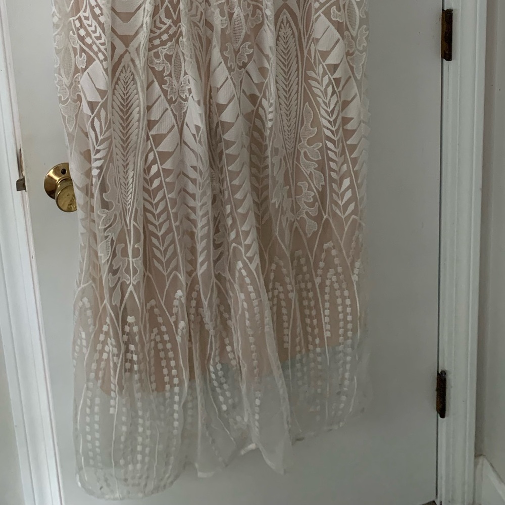 Ivory/ champagne long dress size XXL - Picture 2 of 7